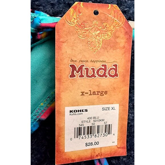 Bright Multicolor Halter Tankini Swimsuit With Tie-Side Bikini Bottoms Size S - Picture 7 of 16